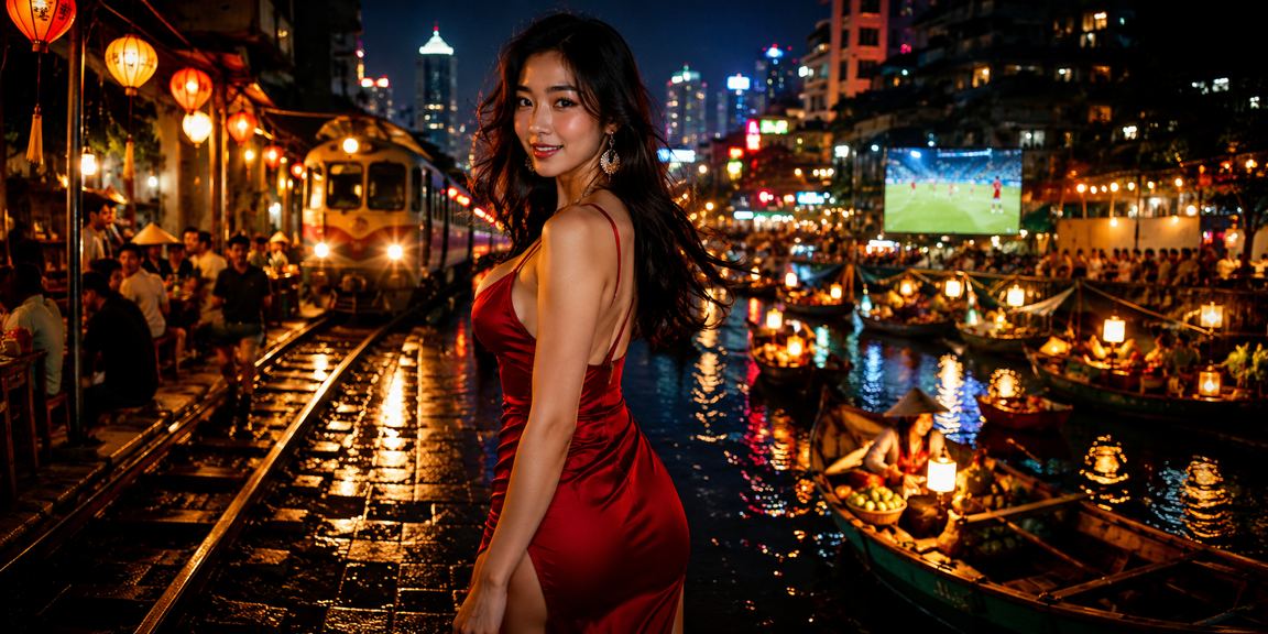 Trải nghiệm trò chơi mới tại chợ đêm Hà Nội
