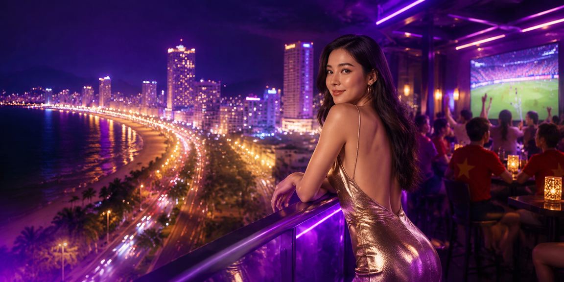 Khung cảnh sòng bạc và giải trí neon tại Nha Trang